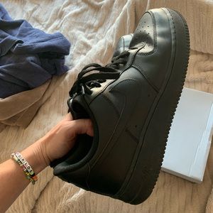 Black Nike Air Force 1s
